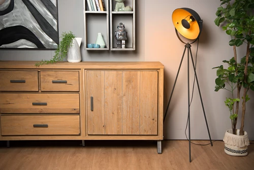 Lucide ALVARO - Stehlampe - 1xE27 - Schwarz - Atmosphäre 1